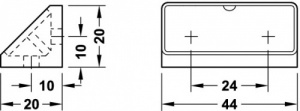 Double Corner Joining Blocks & Caps